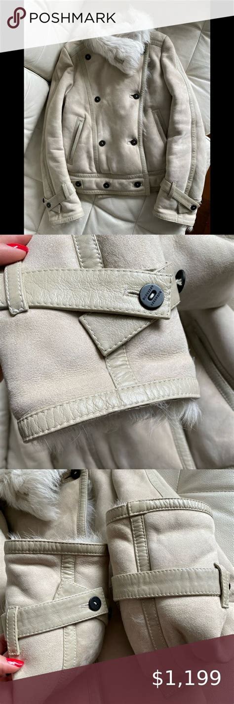 burberry prorsum white shearling